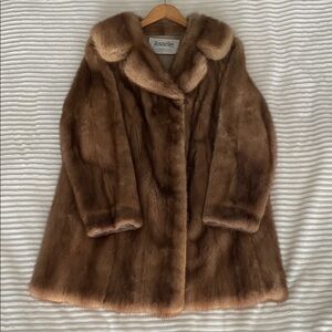Real Mink Fur Coat